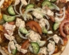 Vegetarisk kebabpizza med grönssaker